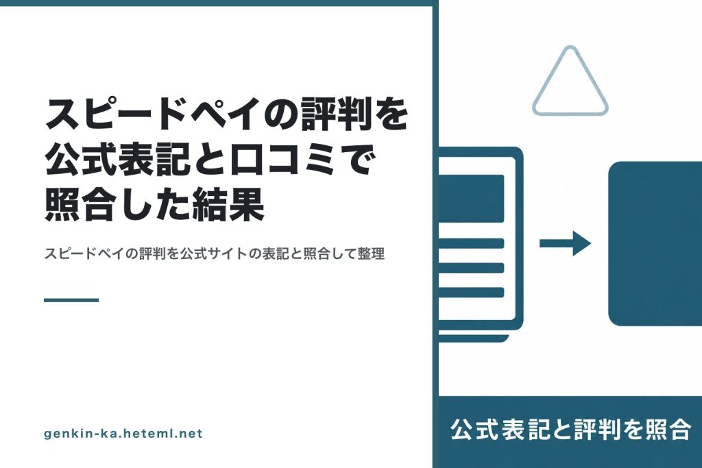 評判と公式表記の照合を示す図